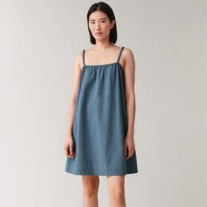 NEW (NWT) COS Light Blue Mini Strap Cotton Dress SPRING/SUMMER